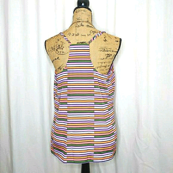 J Crew Striped Racerback Cami (Sz 14) - Picture 3 of 9